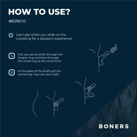 Boners Grey Anatomiczny Pierścień Podwojny Silikonowy Boners Grey Anatomiczny Pierścień Podwojny Silikonowy