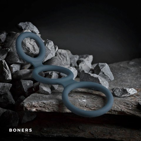 Boners Triple Ring silikonowy zestaw trzech elastycznych pierścieni Boners Triple Ring silikonowy zestaw trzech elastycznych pierścieni