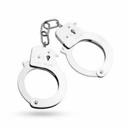 EasyToys Kajdanki Metalowe Srebrne - Regulowane, Wytrzymałe, Uniwersalne