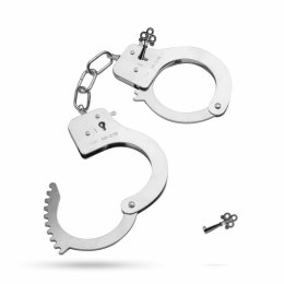 EasyToys Kajdanki Metalowe Srebrne - Regulowane, Wytrzymałe, Uniwersalne