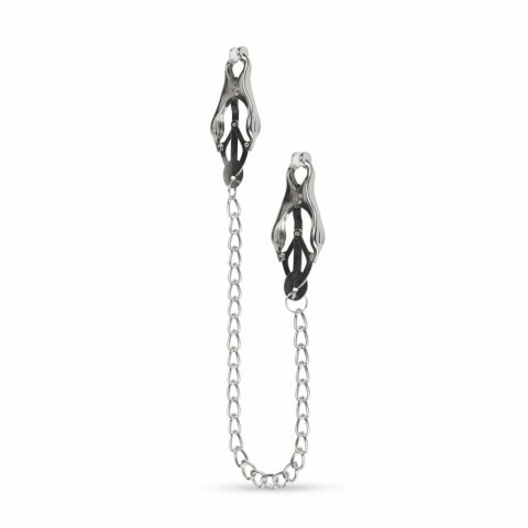 EasyToys Metalowe Klamry Clover z Łańcuszkiem - Regulowane, Stalowe EasyToys Metalowe Klamry Clover z Łańcuszkiem - Regulowane, Stalowe