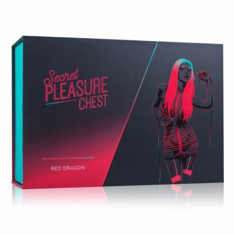 Secret Pleasure Chest Red Dragon - Zestaw akcesoriow BDSM 8 elementow Secret Pleasure Chest Red Dragon - Zestaw akcesoriow BDSM 8 elementow