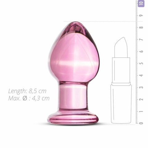 Sinner Gear Szklany Korek Anatomiczny Pink 4,3 cm - średni rozmiar, gładka powierzchnia Sinner Gear Szklany Korek Anatomiczny Pink 4,3 cm - średni rozmiar, gładka powierzchnia