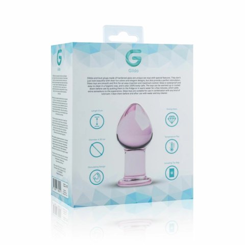 Sinner Gear Szklany Korek Anatomiczny Pink 4,3 cm - średni rozmiar, gładka powierzchnia Sinner Gear Szklany Korek Anatomiczny Pink 4,3 cm - średni rozmiar, gładka powierzchnia