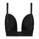Bye Bra Ultra Plunge biustonosz czarny XL wielofunkcyjne ramiączka