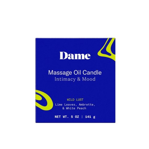 Dame Products Świeca Olejkowa Wild Lust Lime do Masażu, 120g Dame Products Świeca Olejkowa Wild Lust Lime do Masażu, 120g