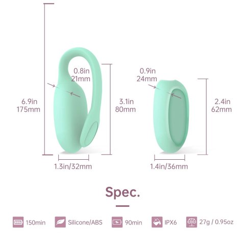 Magic Motion Kegel Rejuve - Inteligentny trener mięśni z aplikacją, silikon, 23x85mm Magic Motion Kegel Rejuve - Inteligentny trener mięśni z aplikacją, silikon, 23x85mm