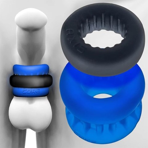 Oxballs Axis Opaska z Pierścieniem Niebiesko-Czarna Plus+Silikon 5 cm Oxballs Axis Opaska z Pierścieniem Niebiesko-Czarna Plus+Silikon 5 cm