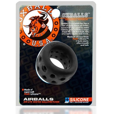 Oxballs Airballs Air-Lite pierścień anatomiczny czarny silikonowy Oxballs Airballs Air-Lite pierścień anatomiczny czarny silikonowy
