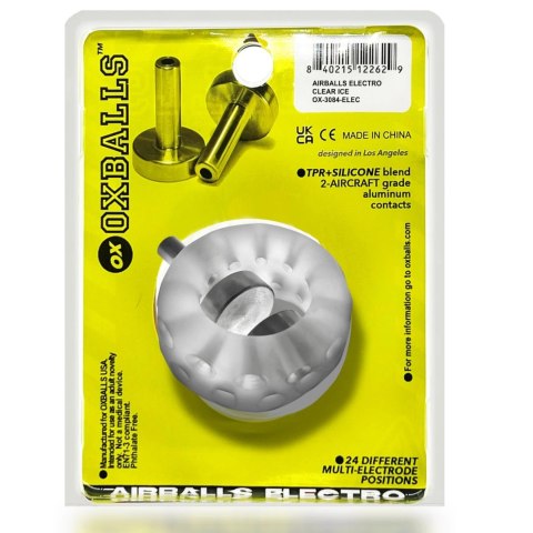 Oxballs Airballs Electro Air-Lite pierścień intymny przezroczysty Oxballs Airballs Electro Air-Lite pierścień intymny przezroczysty