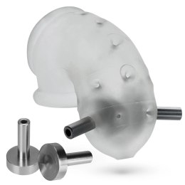 Oxballs Airlock Electro Air-Lite przezroczysta klatka intymna elektro