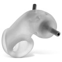 Oxballs Airlock Electro Air-Lite przezroczysta klatka intymna elektro
