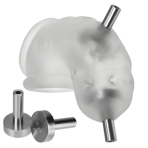 Oxballs Airlock Electro Air-Lite przezroczysta klatka intymna elektro Oxballs Airlock Electro Air-Lite przezroczysta klatka intymna elektro