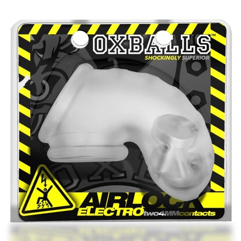 Oxballs Airlock Electro Air-Lite przezroczysta klatka intymna elektro Oxballs Airlock Electro Air-Lite przezroczysta klatka intymna elektro