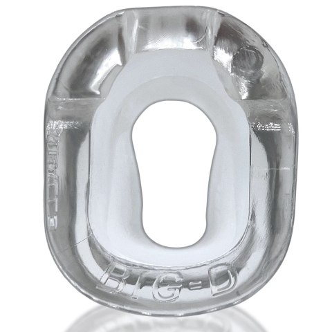Oxballs Big-D Transparentny pierścień anatomiczny flexTPR XL