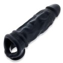 Oxballs Butch Night Black 22cm - Anatomiczna nakładka powiększająca PLUS+silicone