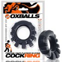 Oxballs Cock-Lug silikonowy pierścień anatomiczny czarny 33 mm
