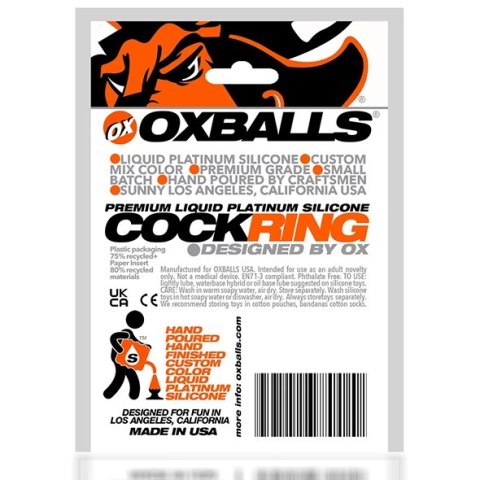 Oxballs Cock-Lug silikonowy pierścień anatomiczny czarny 33 mm Oxballs Cock-Lug silikonowy pierścień anatomiczny czarny 33 mm