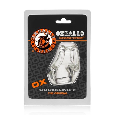 Oxballs Cocksling-2 przezroczysty anatomiczny pierścień podwojny Oxballs Cocksling-2 przezroczysty anatomiczny pierścień podwojny
