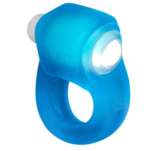 Oxballs Glowdick Niebieski pierścień silikonowy z diodą LED i wibracją Oxballs Glowdick Niebieski pierścień silikonowy z diodą LED i wibracją