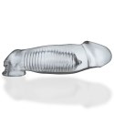 Oxballs Hulk Transparent - Anatomiczna nakładka powiększająca flexTPR 28 cm