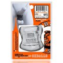 Oxballs Mega Squeeze Transparentny pierścień anatomiczny flexTPR 6 cm