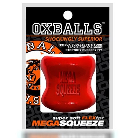 Oxballs Mega Squeeze pierścień anatomiczny czerwony FLEX-TPR 6 cm Oxballs Mega Squeeze pierścień anatomiczny czerwony FLEX-TPR 6 cm