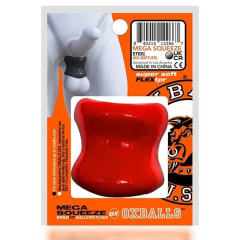 Oxballs Mega Squeeze pierścień anatomiczny czerwony FLEX-TPR 6 cm Oxballs Mega Squeeze pierścień anatomiczny czerwony FLEX-TPR 6 cm