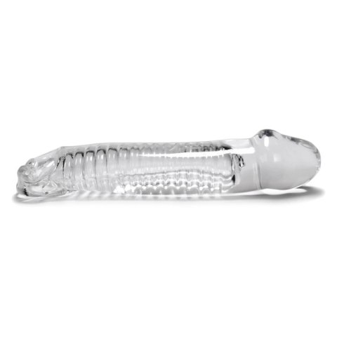 Oxballs Muscle Transparent - Nakładka Intymna z Dodatkową Głowką 23,4 cm