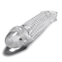 Oxballs Muscle Transparent - Nakładka Intymna z Dodatkową Głowką 23,4 cm