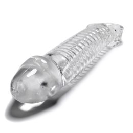 Oxballs Muscle Transparent - Nakładka Intymna z Dodatkową Głowką 23,4 cm