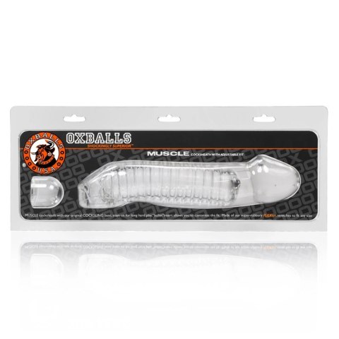 Oxballs Muscle Transparent - Nakładka Intymna z Dodatkową Głowką 23,4 cm Oxballs Muscle Transparent - Nakładka Intymna z Dodatkową Głowką 23,4 cm