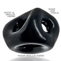 Oxballs Tri-Sport XL Czarny Pierścień Anatomiczny 3-Otwory flexTPR