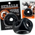 Oxballs Tri-Sport XL Czarny Pierścień Anatomiczny 3-Otwory flexTPR