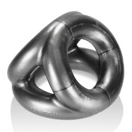 Oxballs Tri-Sport pierścień intymny 3w1 srebrny FLEX-TPR