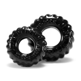 Oxballs Truckt 2-pack - Zestaw elastycznych pierścieni, czarny, S/L
