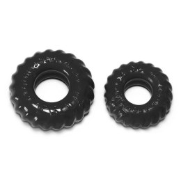 Oxballs Truckt 2-pack - Zestaw elastycznych pierścieni, czarny, S/L