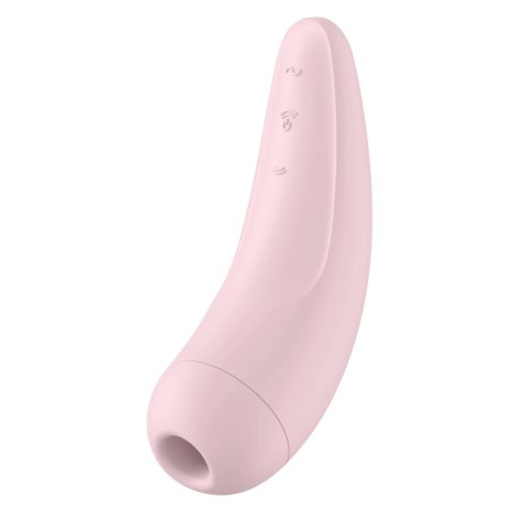 Satisfyer Curvy 2+ rożowy - Stymulator powietrzny z wibracjami Bluetooth Satisfyer Curvy 2+ rożowy - Stymulator powietrzny z wibracjami Bluetooth