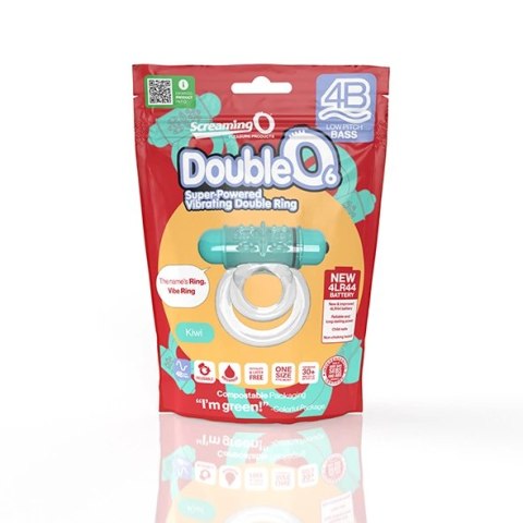 The Screaming O 4B DoubleO 6 Zielony Podwojny Pierścień Wibrujący SEBS The Screaming O 4B DoubleO 6 Zielony Podwojny Pierścień Wibrujący SEBS