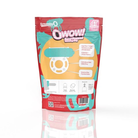 The Screaming O 4T OWow Wibrujący Pierścień Zielony SEBS 5 Trybow The Screaming O 4T OWow Wibrujący Pierścień Zielony SEBS 5 Trybow