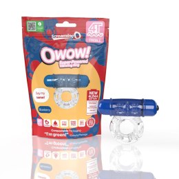 The Screaming O 4T OWow pierścień wibracyjny SEBS niebieski, wodoodporny