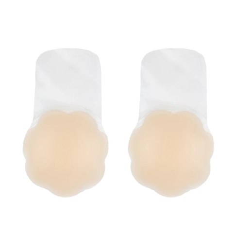 Bye Bra Silikonowe Nakładki Beżowe XL 10cm Wielokrotnego Użytku Bye Bra Silikonowe Nakładki Beżowe XL 10cm Wielokrotnego Użytku