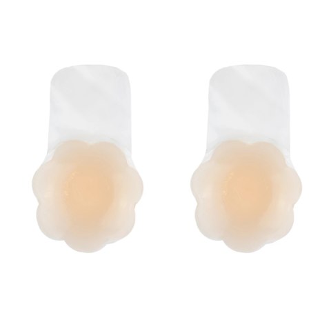 Bye Bra Silikonowe Nakładki Beżowe XL 10cm Wielokrotnego Użytku Bye Bra Silikonowe Nakładki Beżowe XL 10cm Wielokrotnego Użytku