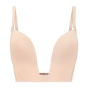 Bye Bra Ultra Plunge Biustonosz Beżowy L - Wielofunkcyjne Ramiączka