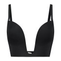 Bye Bra Ultra Plunge Bra Czarny L - głęboki dekolt, wielofunkcyjne ramiączka