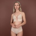 Bye Bra Ultra Plunge biustonosz beżowy S - głęboki dekolt, push-up