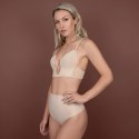 Bye Bra Ultra Plunge biustonosz beżowy S - głęboki dekolt, push-up