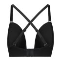 Bye Bra Ultra Plunge biustonosz czarny XL wielofunkcyjne ramiączka