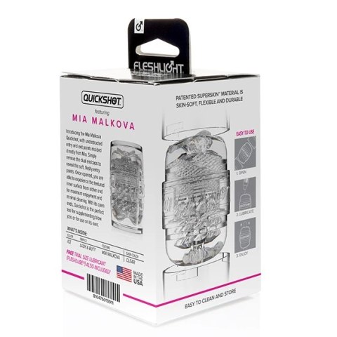 Fleshlight Quickshot Mia Malkova - kompaktowa maszyna intymna dwustronna Fleshlight Quickshot Mia Malkova - kompaktowa maszyna intymna dwustronna