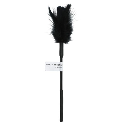 Sportsheets Black Feather Tickler - Akcesorium do łaskotania 33 cm Sportsheets Black Feather Tickler - Akcesorium do łaskotania 33 cm